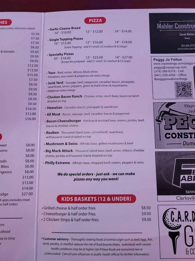 Pete & Shorty's Menu image 2